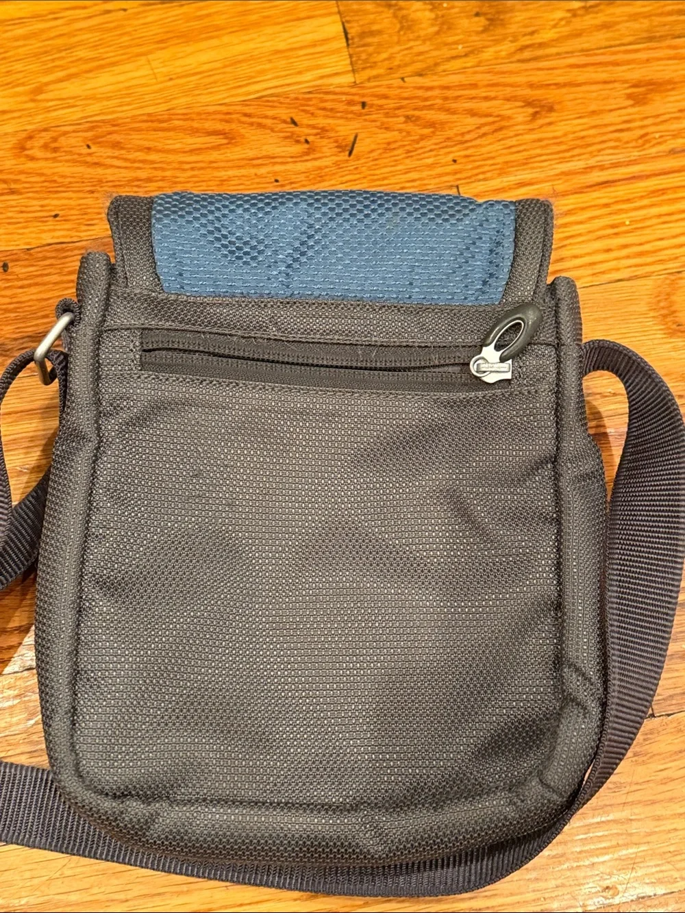 TUMI Compact Blue and Brown Men’s Crossbody Bag - Small Messenger